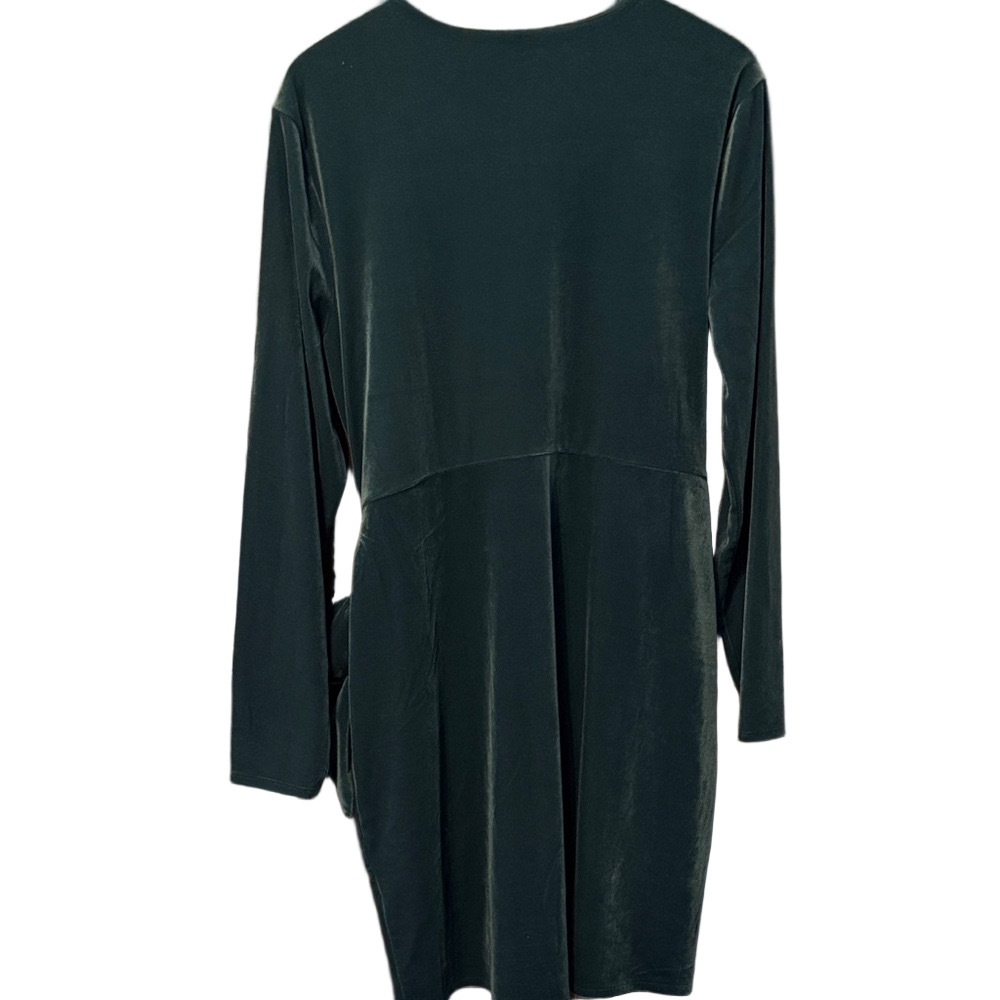 Express Dark Green Velvet Long Sleeve Dress Size XL NWT - Picture 4 of 4